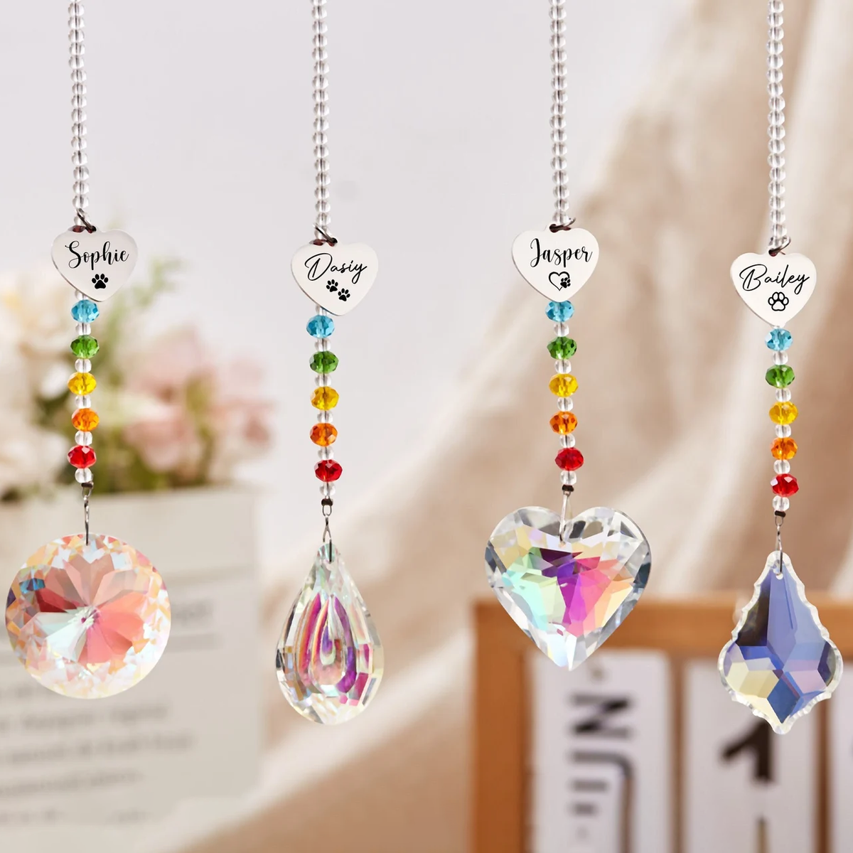 Rainbow bridge pet personalized - Sun catcher - Pet Memorial Gift ...