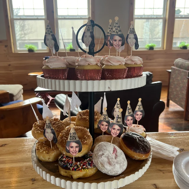 Custom Birthday Cupcake Toppers - Personalized Face Toppers with Age-S ...