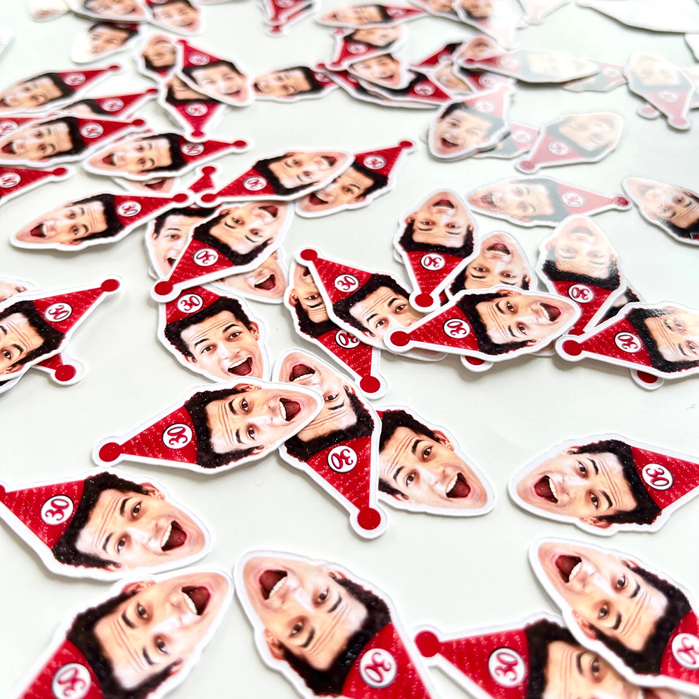Customized Confetti Custom Face Confetti | Personalized Photo Confetti for Birthday Party ...