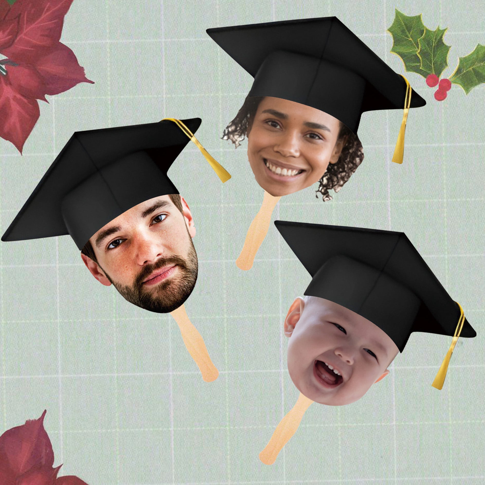 Graduation Inserrt Face Graduate Custom Face on a Stick Big Head Cutouts, Bachelorette Party ...