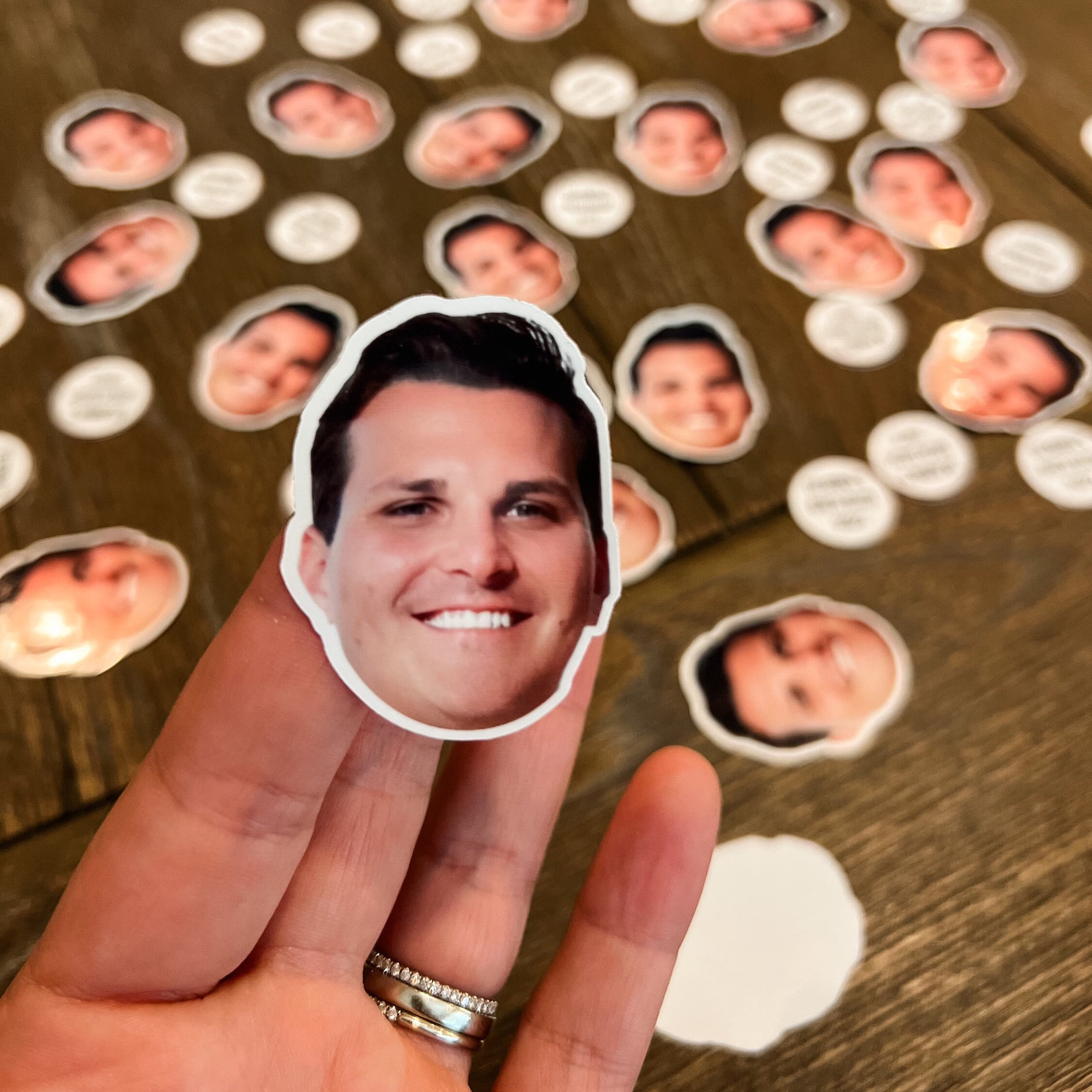 Confetti Rapper Face Custom Face Confetti & Stickers - Personalized Bachelorette Party Fun ...