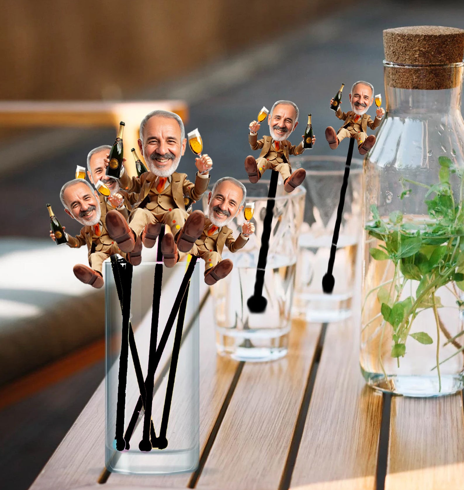 Retire Personalized Avatar Stir Sticks — Cheers to Dad! 50th Birthday ...